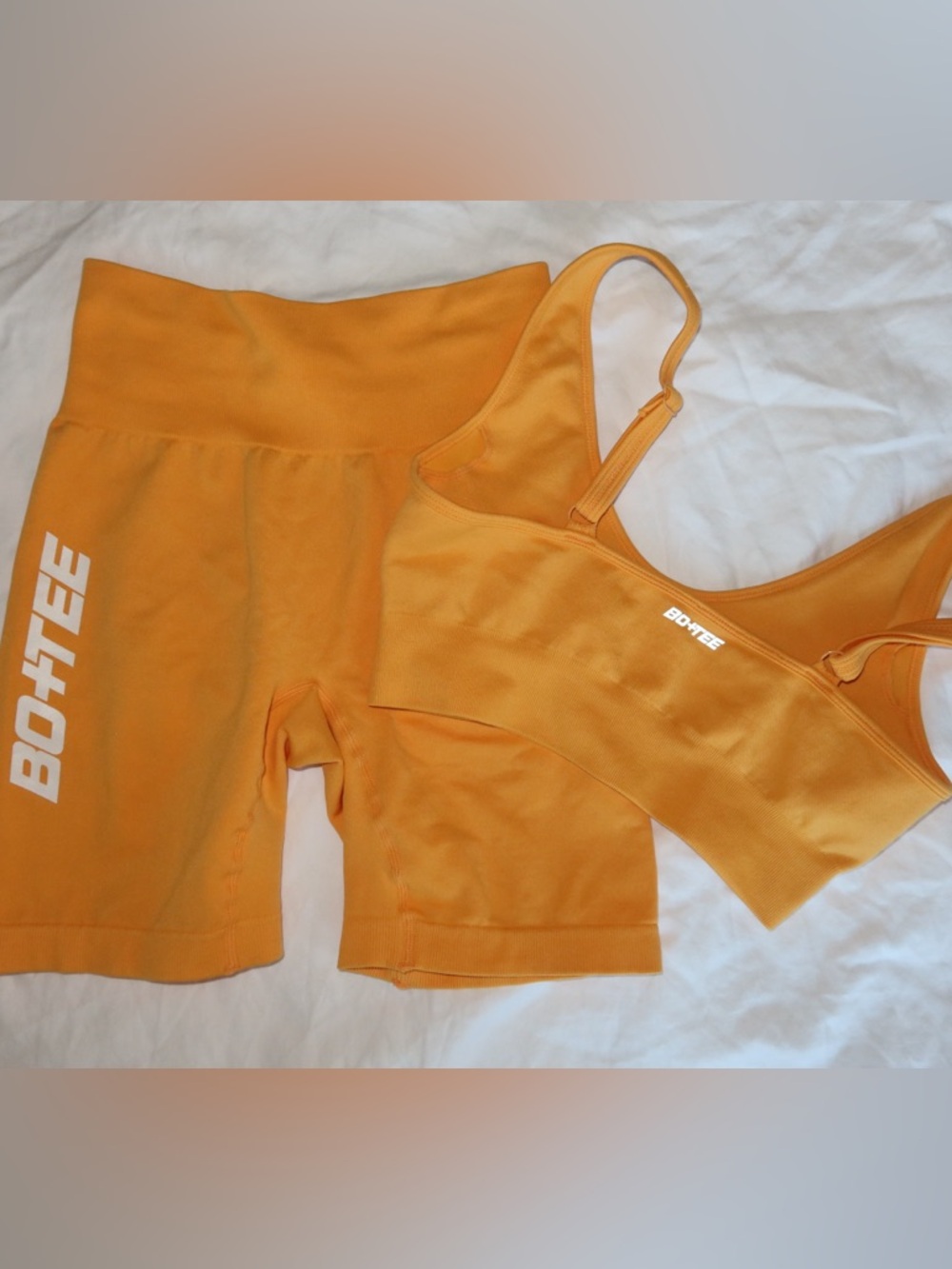 YELLOW BO + TEE SET 
size small
Almost never worn